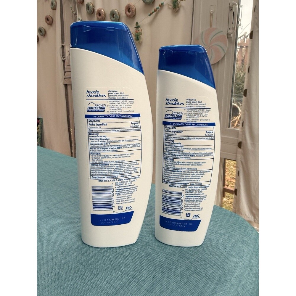 Head & Shoulders, 2 In 1 Old Spice Pure Sport, 12.8 & 8.45 Oz 2 Pack Dandruff - Picture 3 of 6